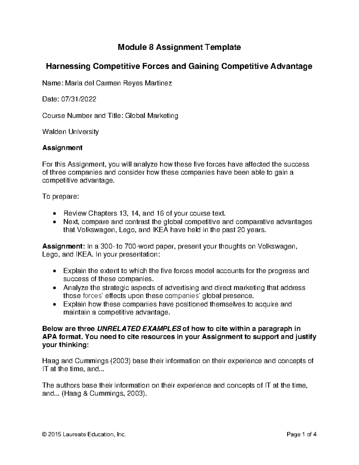 Module 8 assgmnt forces - Module 8 Assignment Template Harnessing ...