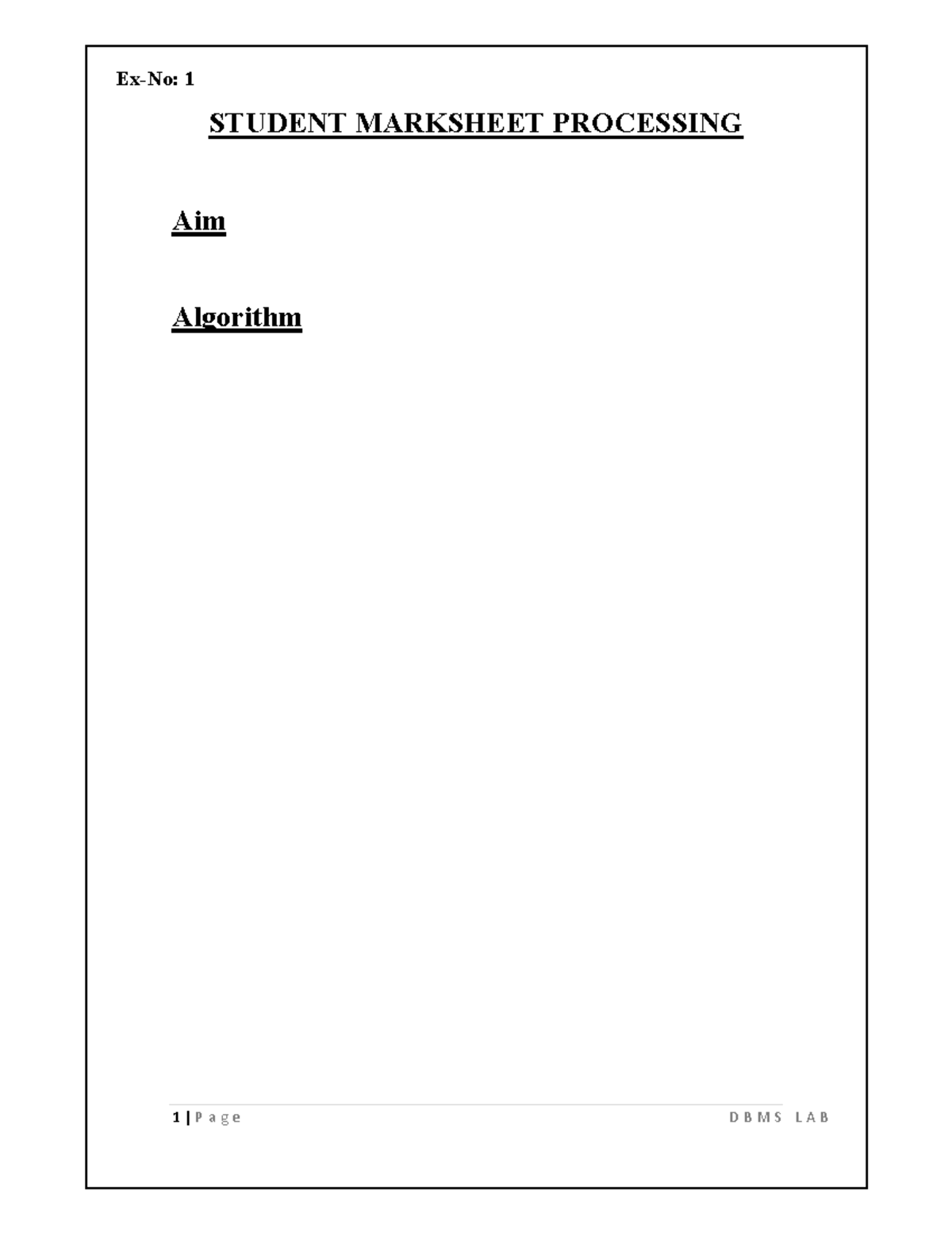 PLSQL RDBMSLAB PROGRAMS - - Studocu