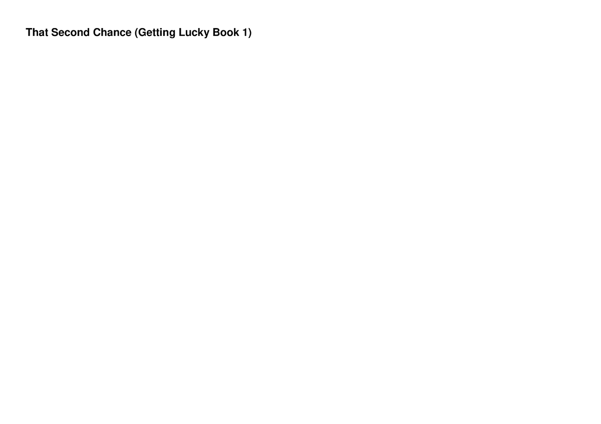 Download Book Pdf That Second Chance Getting Lucky Book Communications And Networking