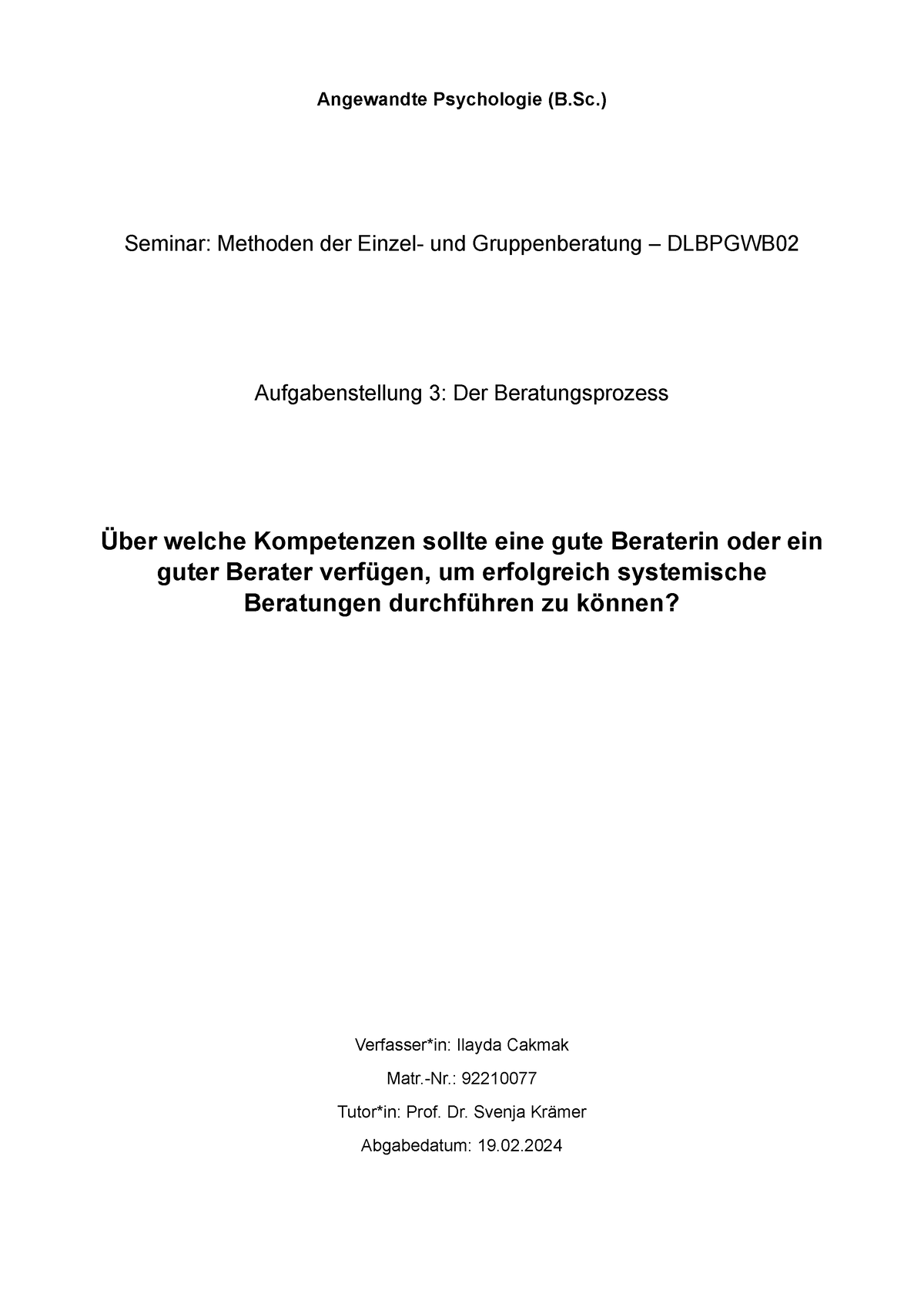 259865 Ilayda Cakmak Seminararbeit 309342 1072665476 - Angewandte ...