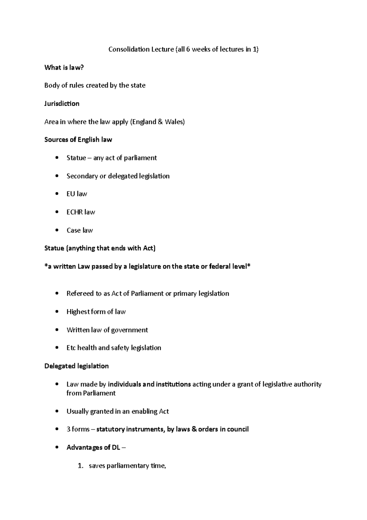 Important FOR TEST LAW CardiffMet Studocu