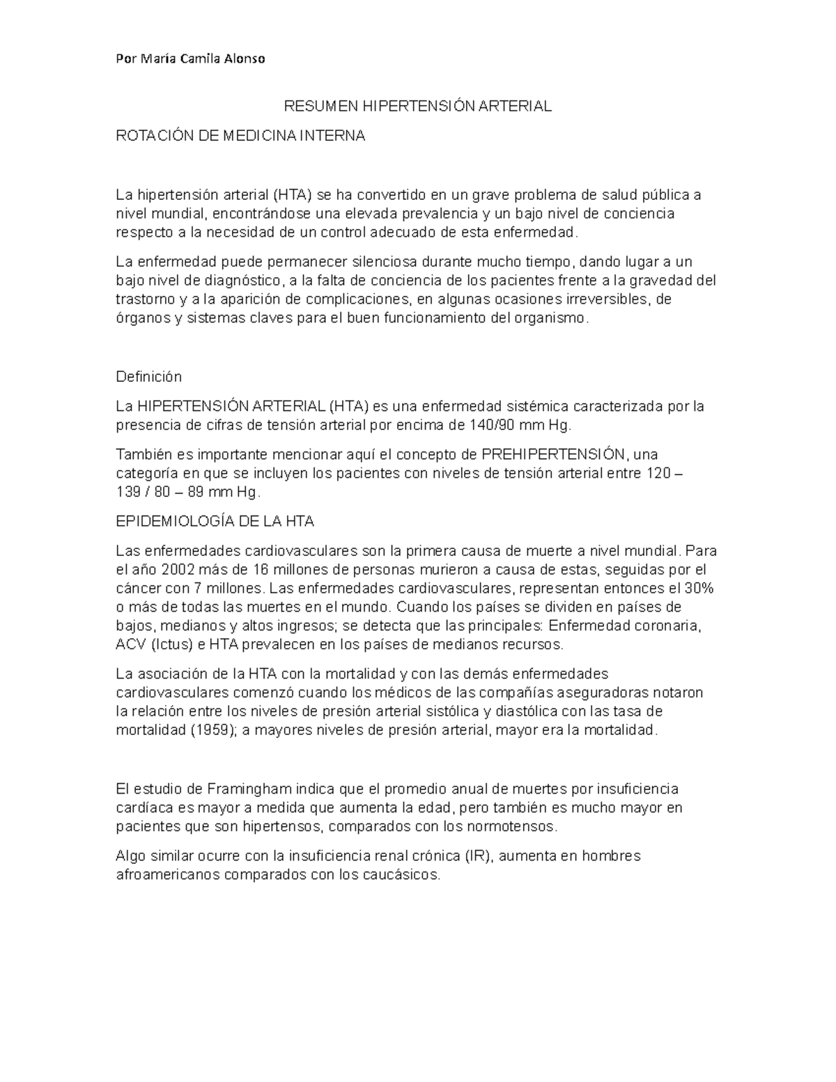 Tasa de presión de hipertensión