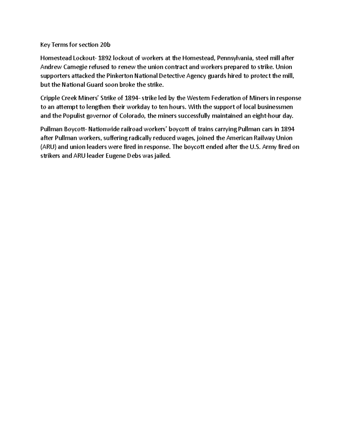 Chapter 20 Key Terms Key Terms for section 20b Homestead Lockout