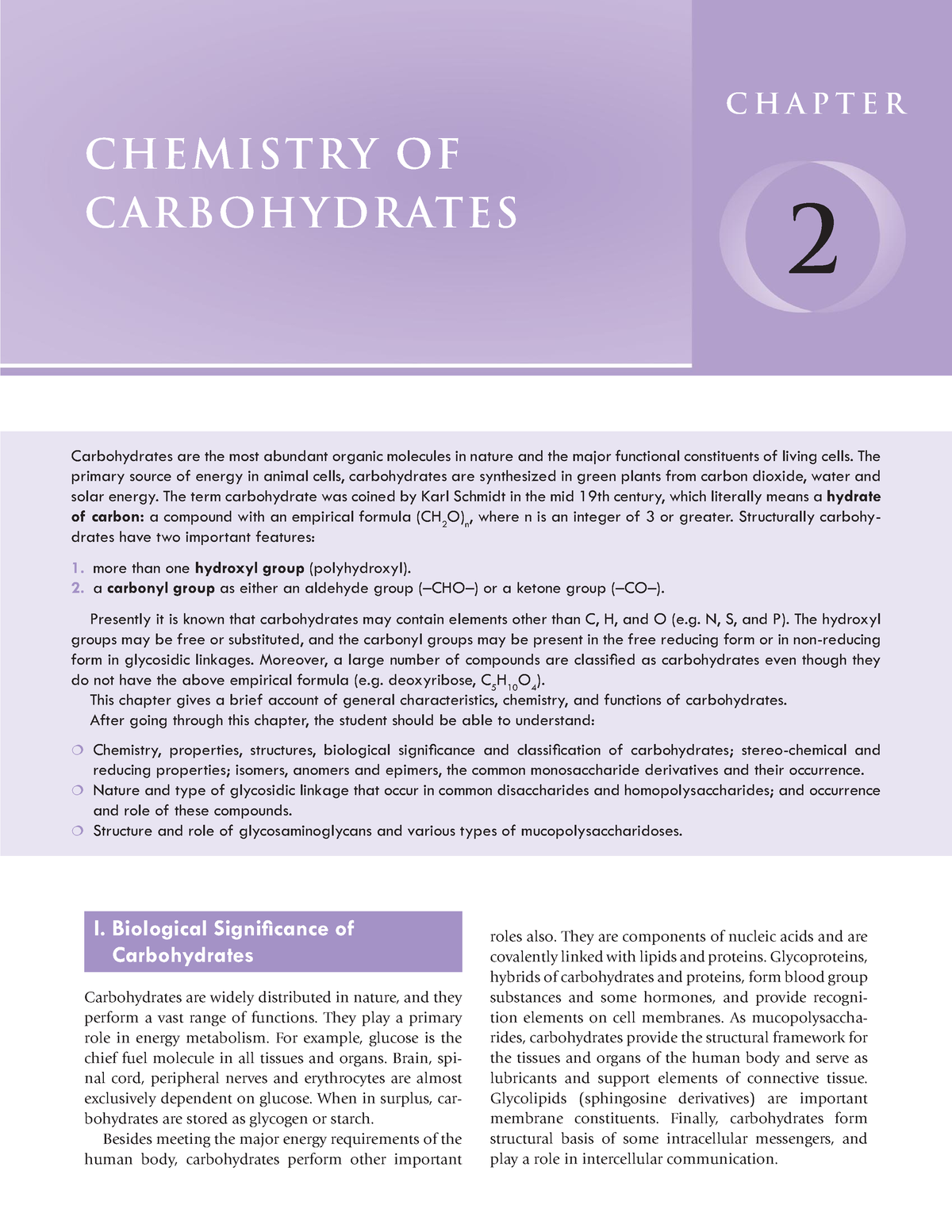 Biochemistry 1-14 - N/A - Carbohydrates Are The Most Abundant Organic ...