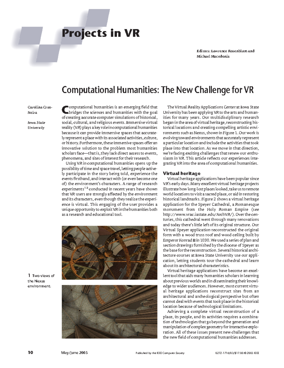 Mcg - Lecture - C omputational humanities is an emerging field that ...
