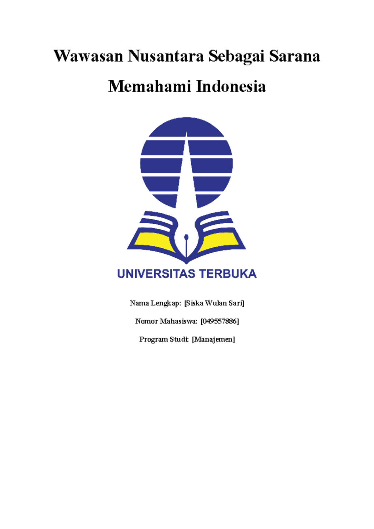 Pkn - Rugas 1 - Wawasan Nusantara Sebagai Sarana Memahami Indonesia ...