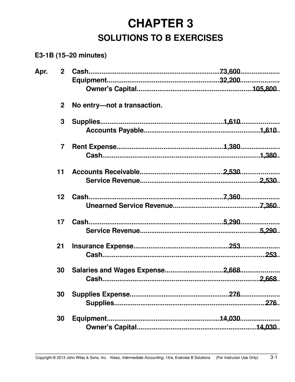 Solution Manual Intermediate Accounting 15th Kiesoch 03 - CHAPTER 3 ...