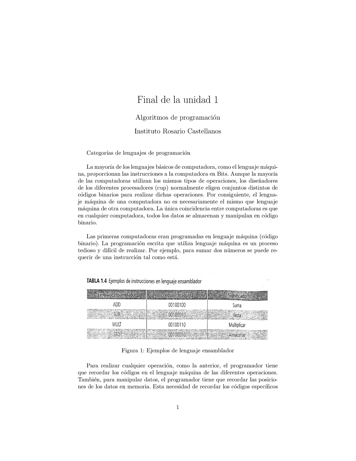 Final De Unidad Apuntes Algoritmos Final De La Unidad