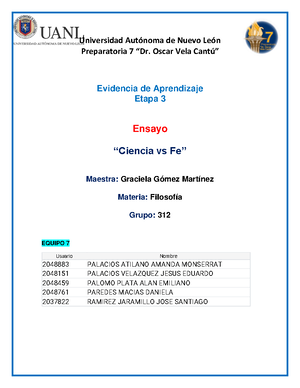 Ensayo El Conflicto Entre Ciencia Y Religi N En El Periodo De La