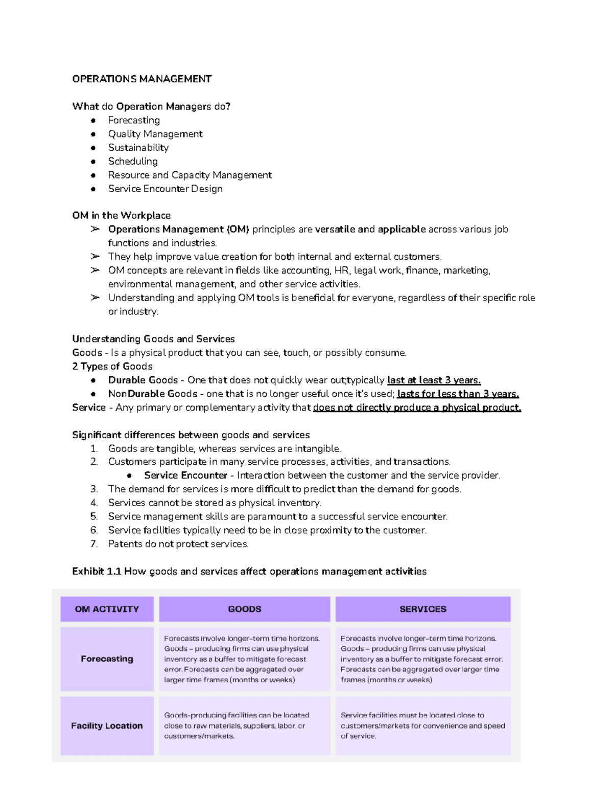 Group 1 Operation Management - OPERATIONS MANAGEMENT What do Operation ...