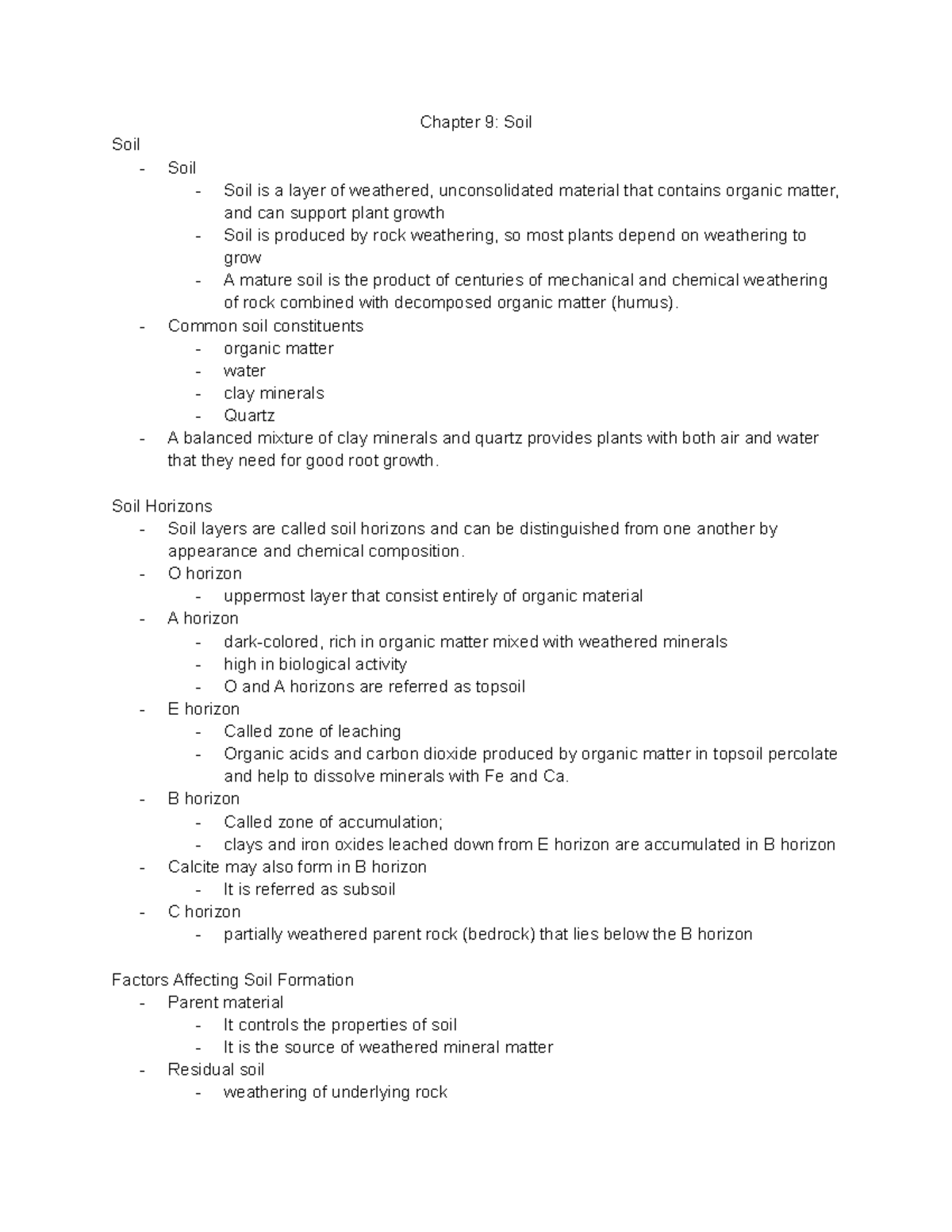 Chapter 9 Soil isci 101 Chapter 9 Soil Soil Soil Soil is a layer