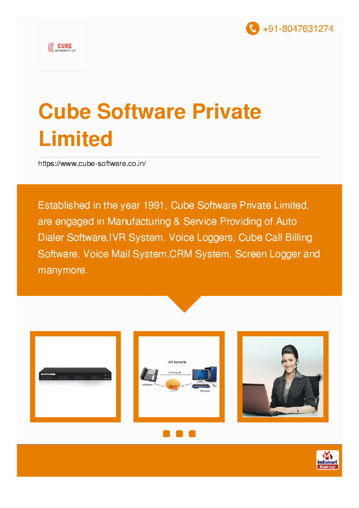 Cube software private limited +91 Cube Software Private Limited cubesoftware/ Established in