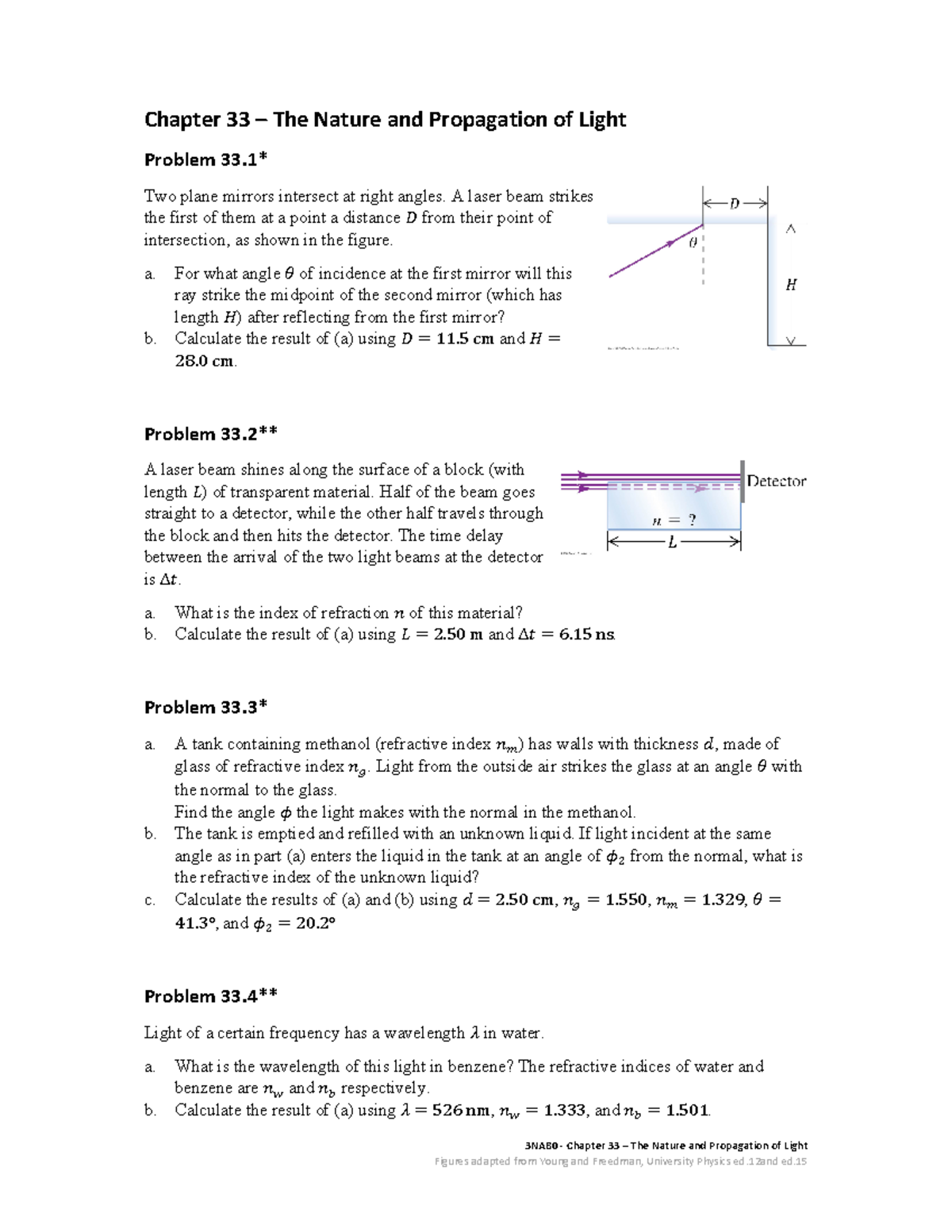 3nab0 Problems Chapter 33 Studeersnel