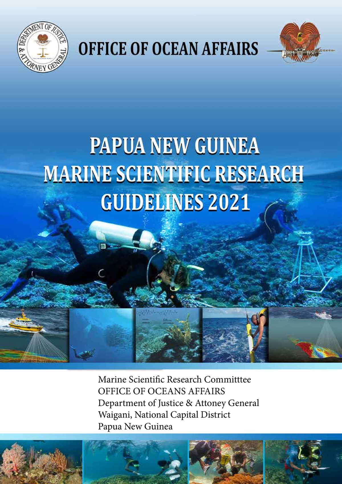 PNG Marine Scientific Research Guidelines 2021 - National Oceans O