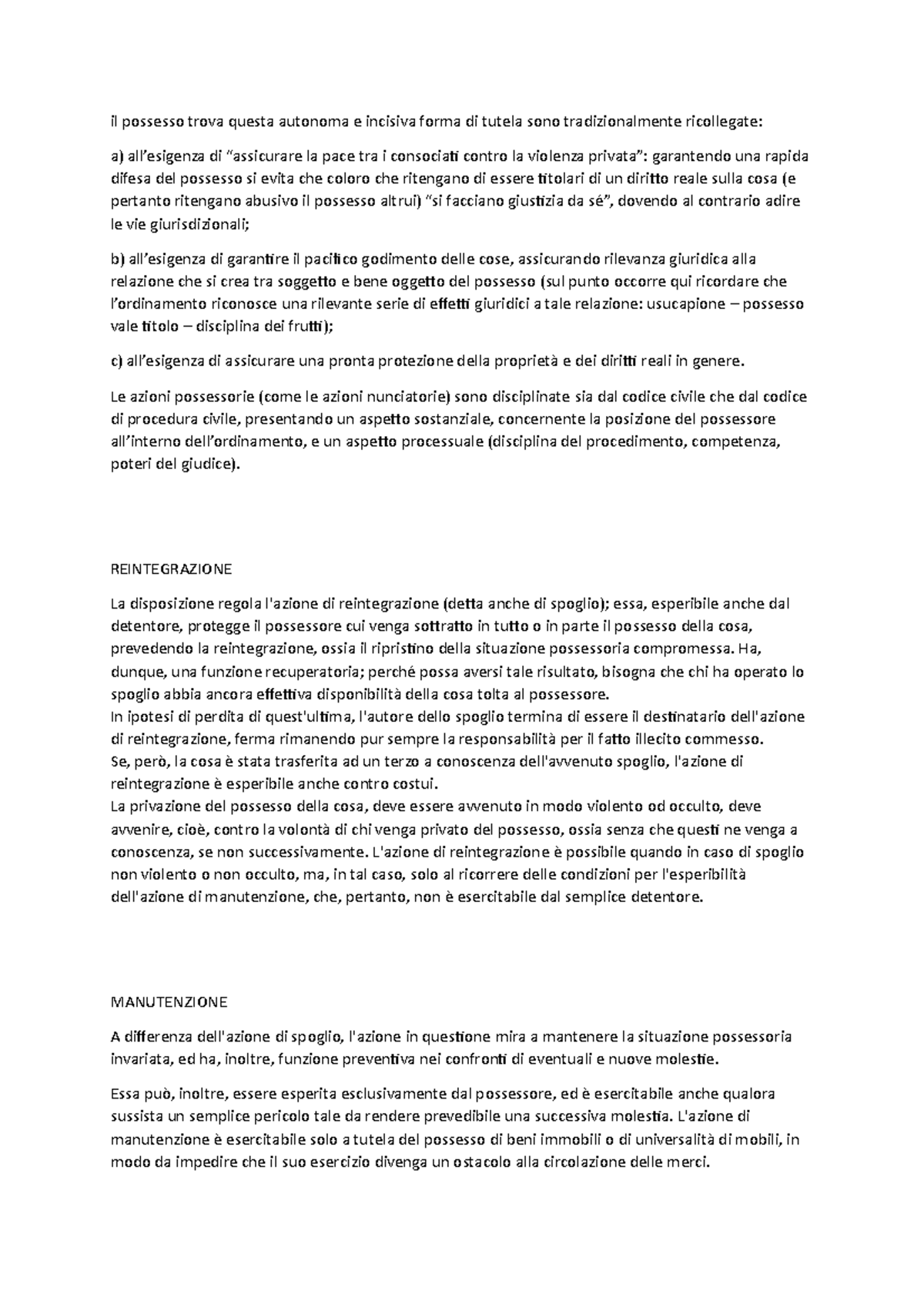 Azioni possessorie diritto privato il possesso trova questa autonoma e incisiva forma di Azioni possessorie diritto privato il possesso trova questa autonoma e incisiva forma di