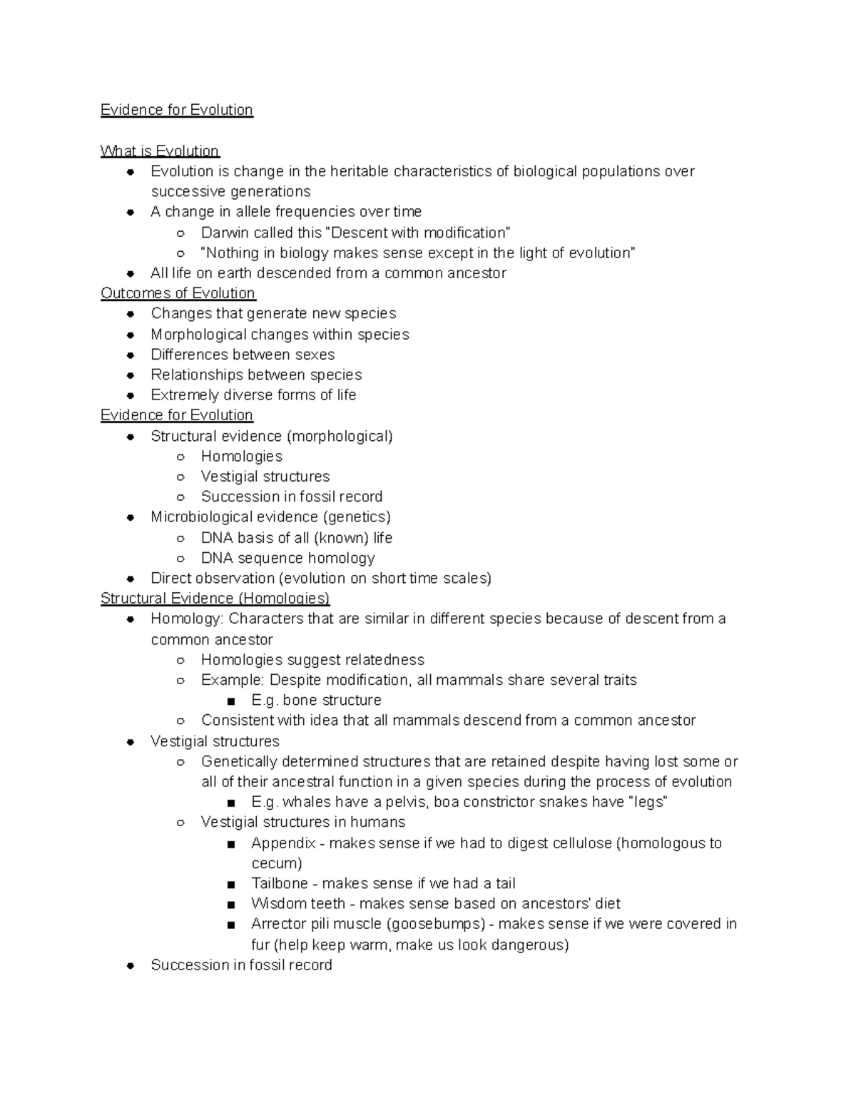 BIOL 1020H - Lecture #10 - BIOL 1020H - TrentU - Studocu