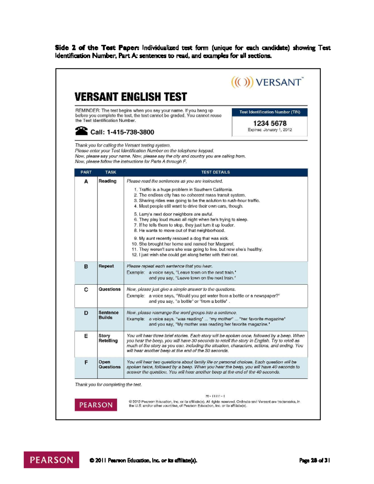 Versant guide - Inglés I - Studocu