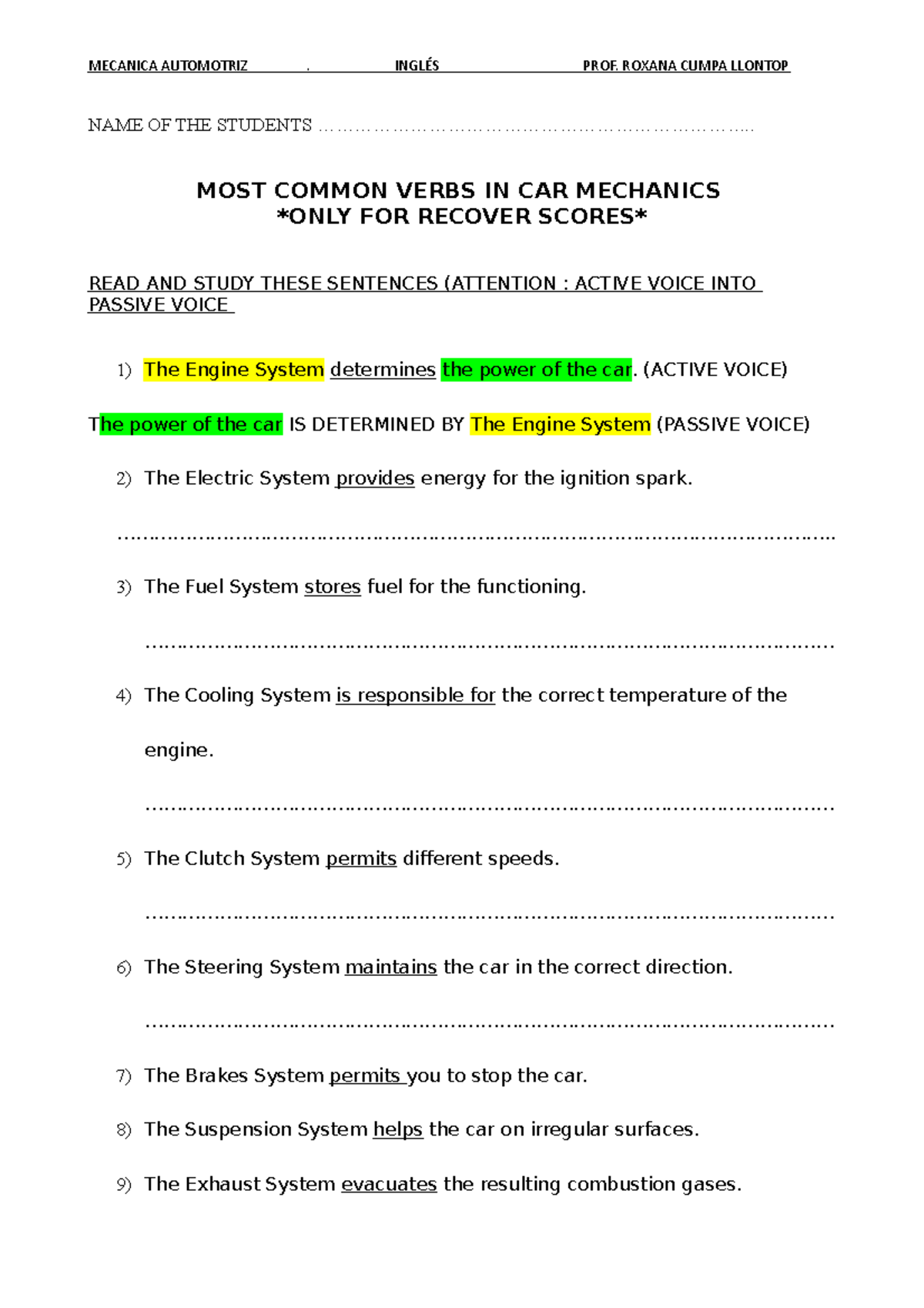Common-verbs-in-car-mechanics-secondary-preunivers-reading ...