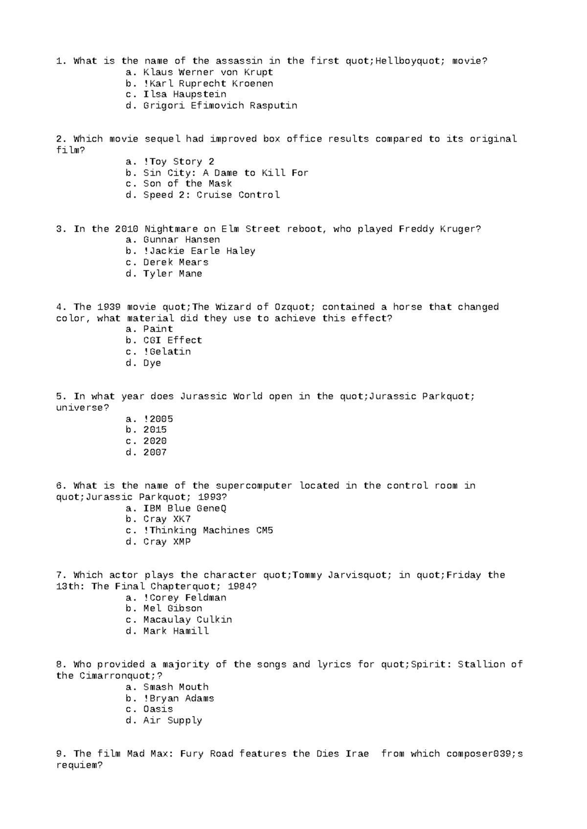 Physics Script Winter 2024 2 - What is the name of the assassin in the ...
