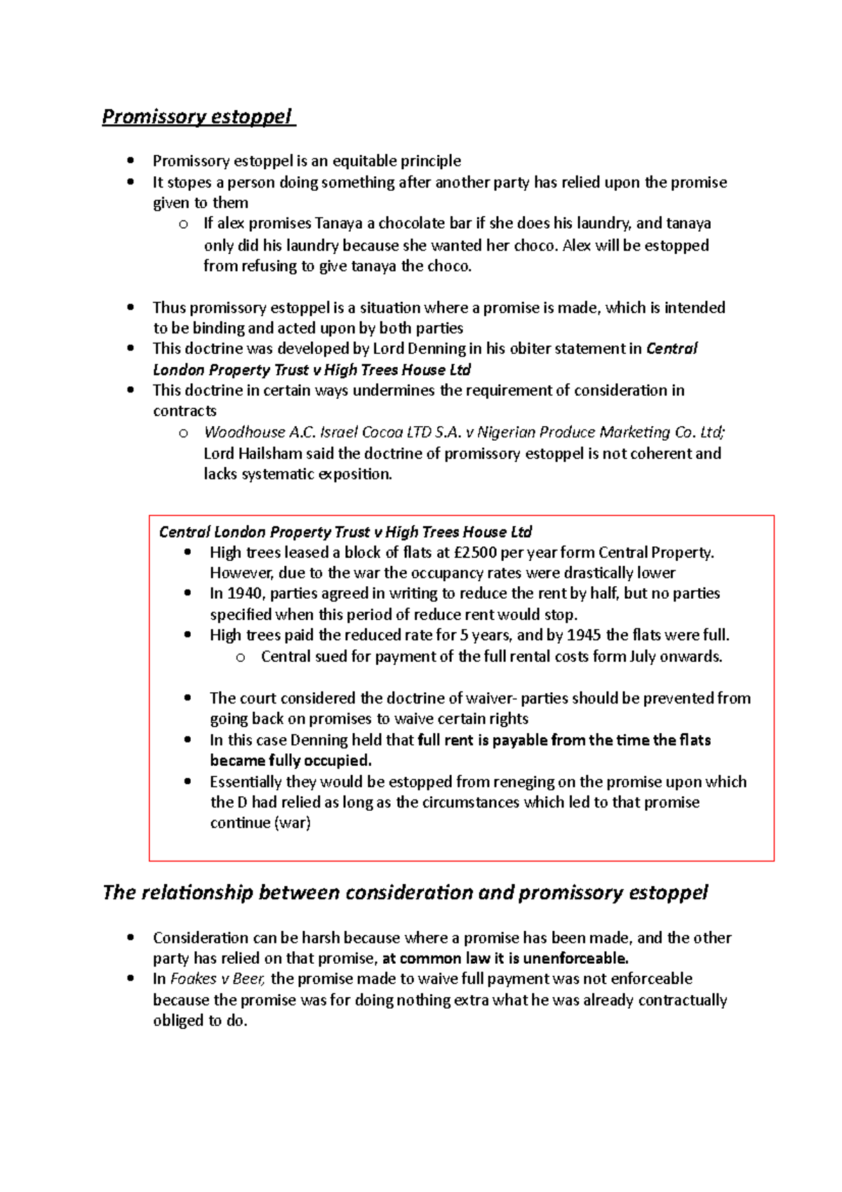 Promissory Estoppel Refined - Promissory Estoppel Promissory Estoppel ...