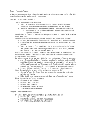 UNIT 1 BIO 303 Genetics Notes - UNIT 1 BIO 303 GENETICS NOTES/ What is ...