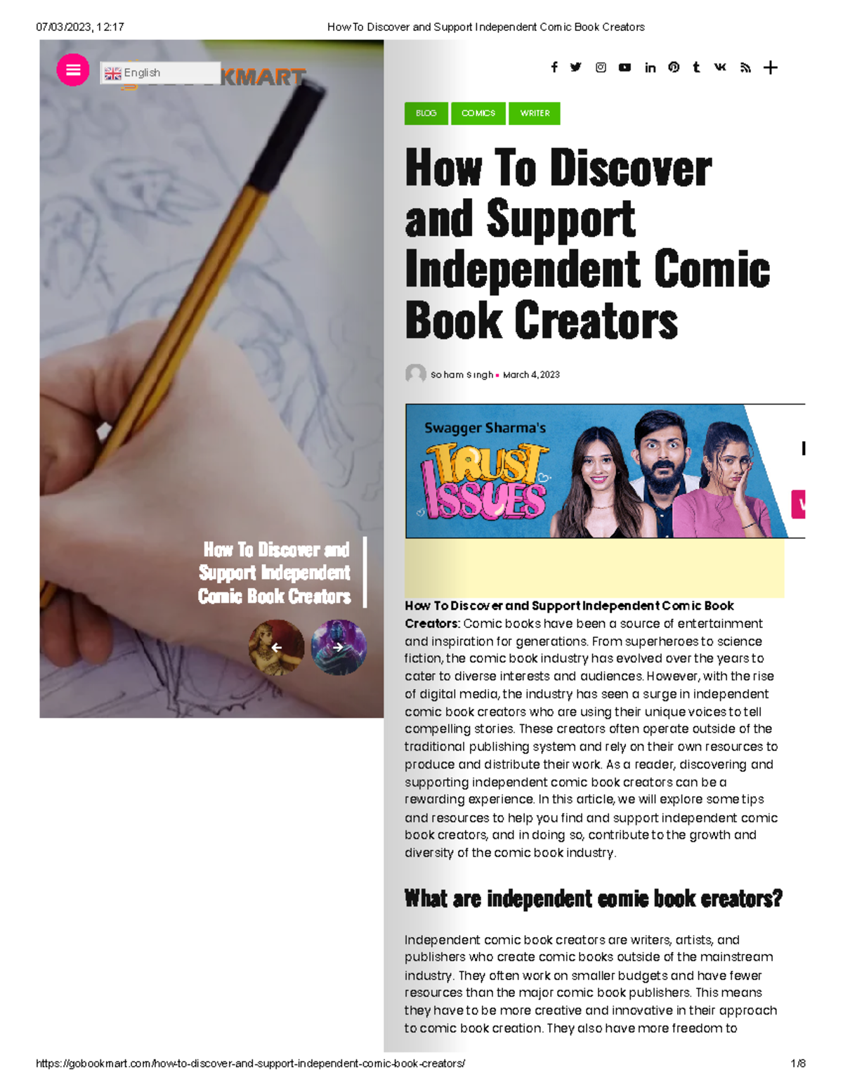 How To Discover and Support Independent Comic Book Creators - From ...