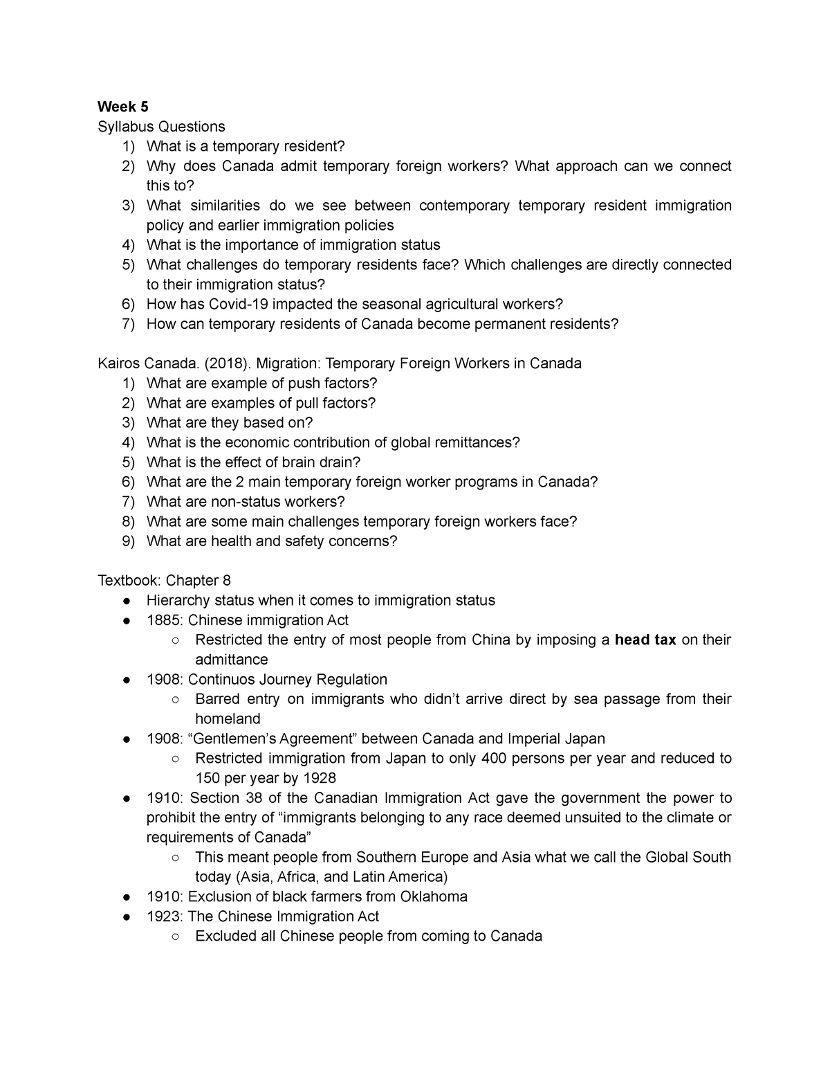 week 5 assignment course syllabus