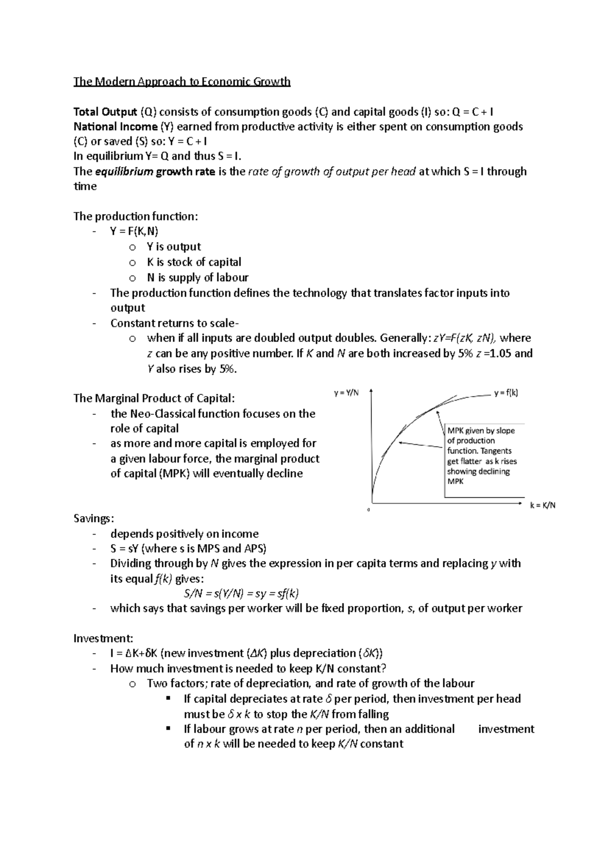 The Modern Approach to Economic Growth - The equilibrium growth rate is ...