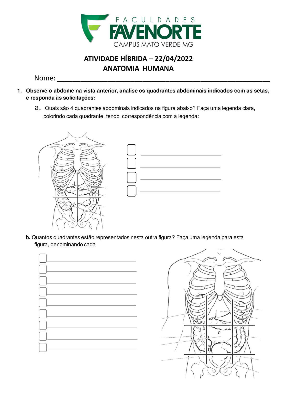 Quadrantes Abdominais