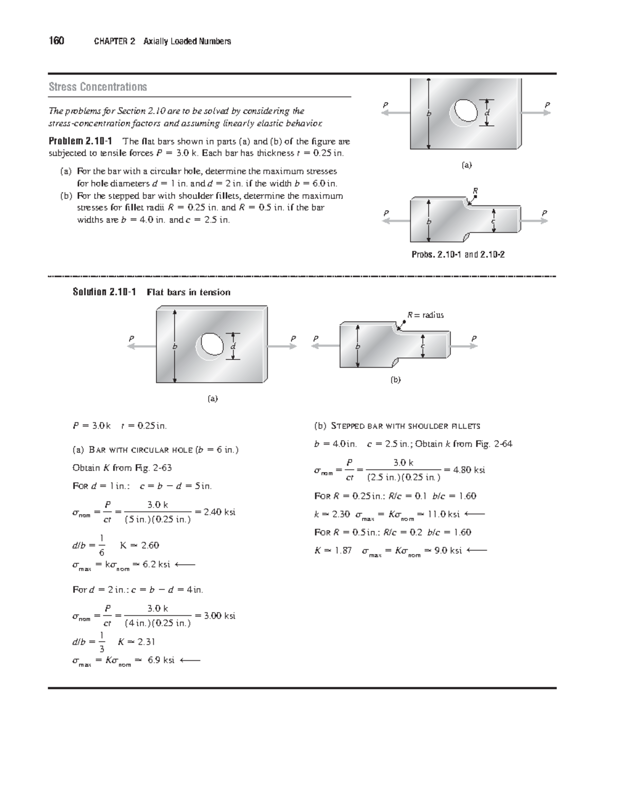 Mechanics of Materials Chap 02-07 - Stress Concentrations The problems ...