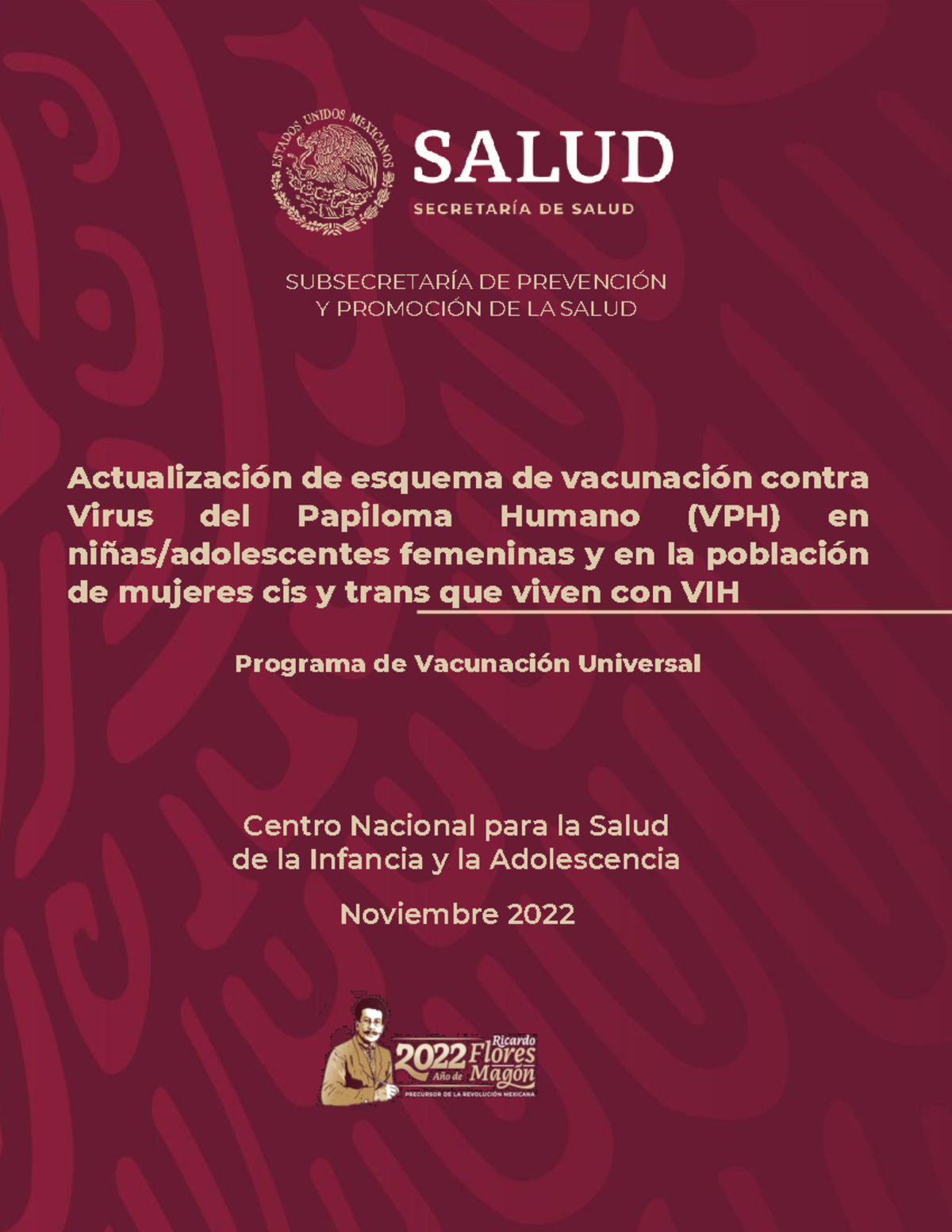 Nuevo Esquema VPH 17nov22 - Actualización de esquema de vacunación