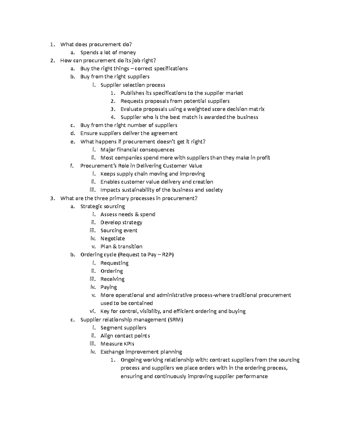 Lesson 2 Notes - SCMT 3613 - UArk - Studocu