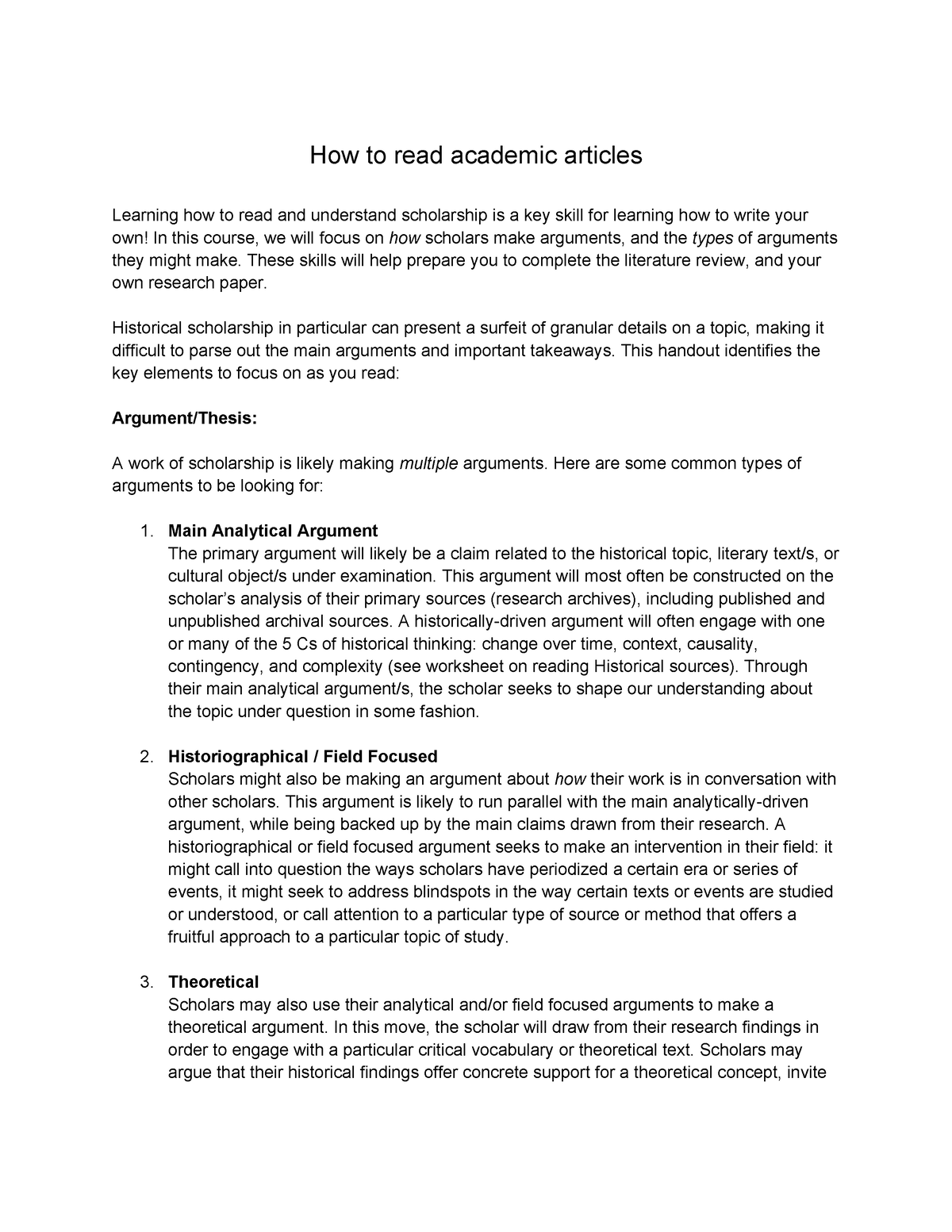 How to Read Academic Articles - How to read academic articles Learning ...