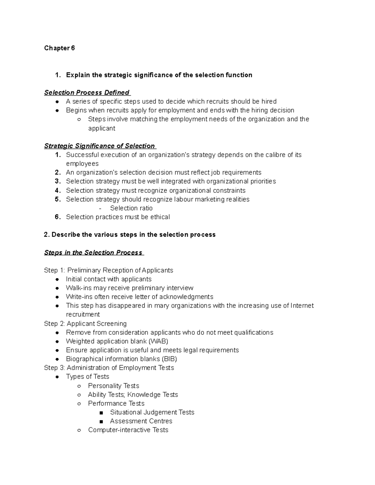 Chapter 6 Notes - Chapter 6 Explain The Strategic Significance Of The 