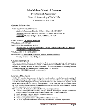 Comm217 Course Outline Comm 217 Studocu
