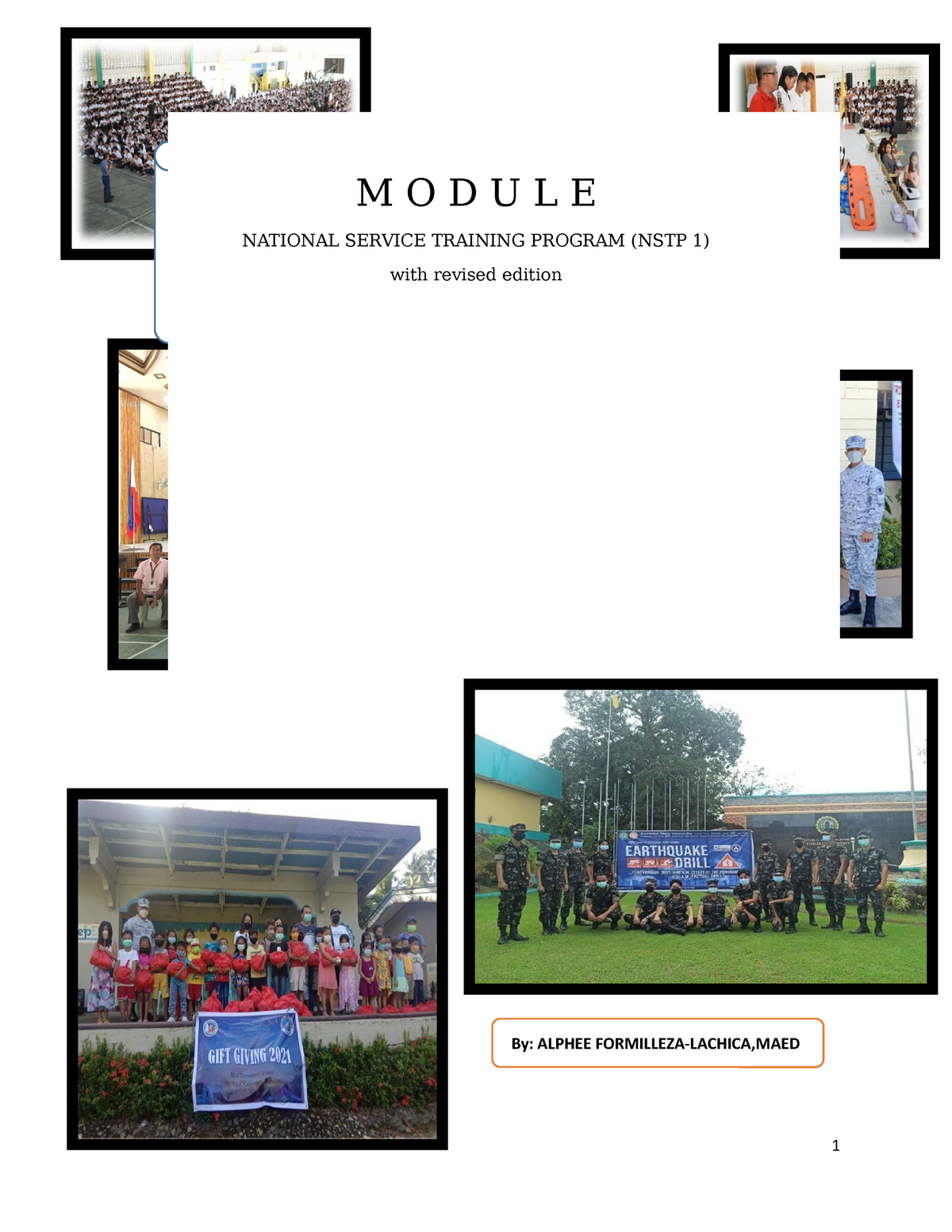 Module-1 - For Studies - M O D U L E NATIONAL SERVICE TRAINING PROGRAM ...