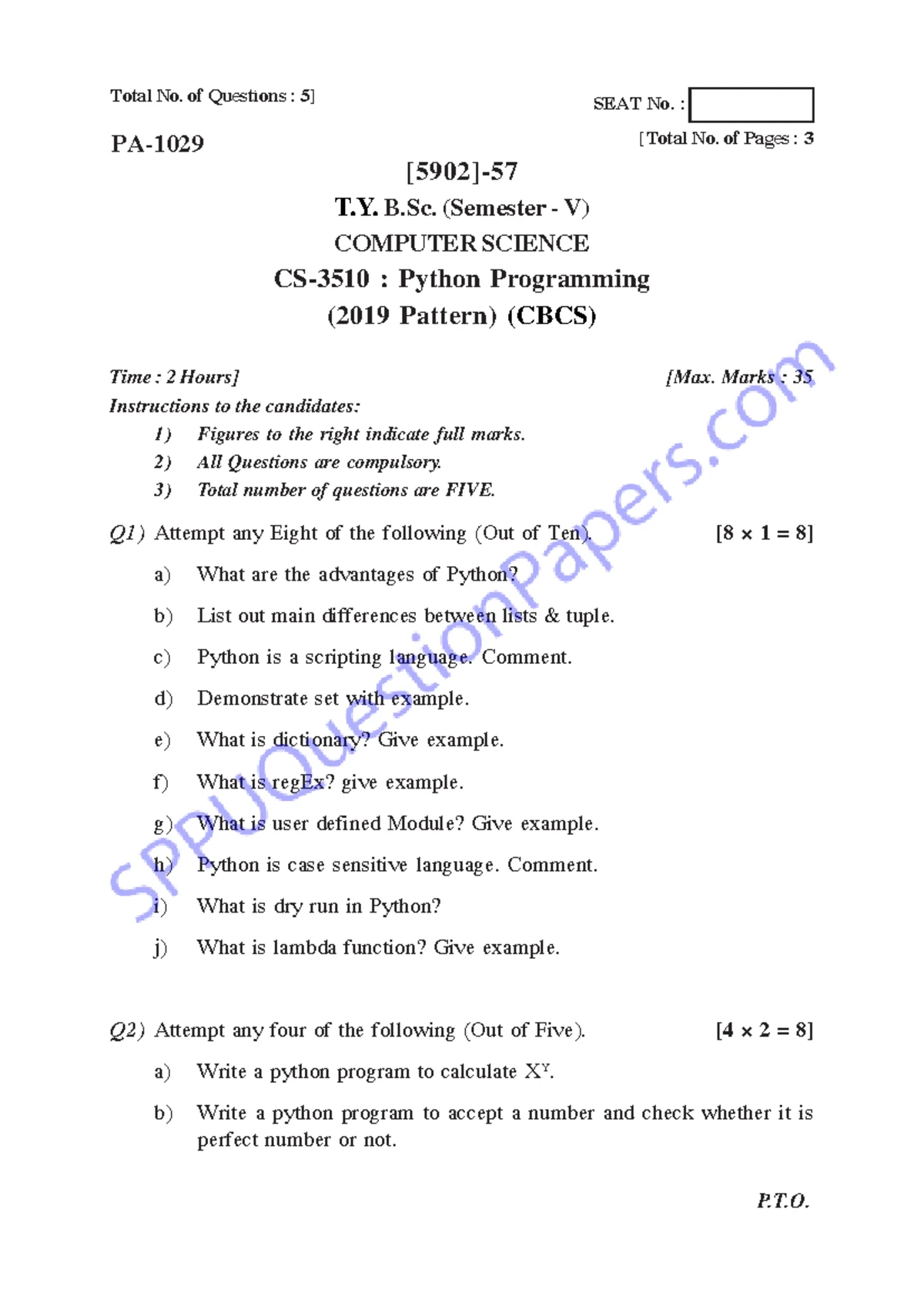 Bsc computer-science-cs semester-5 2022 april python-programming-r ...