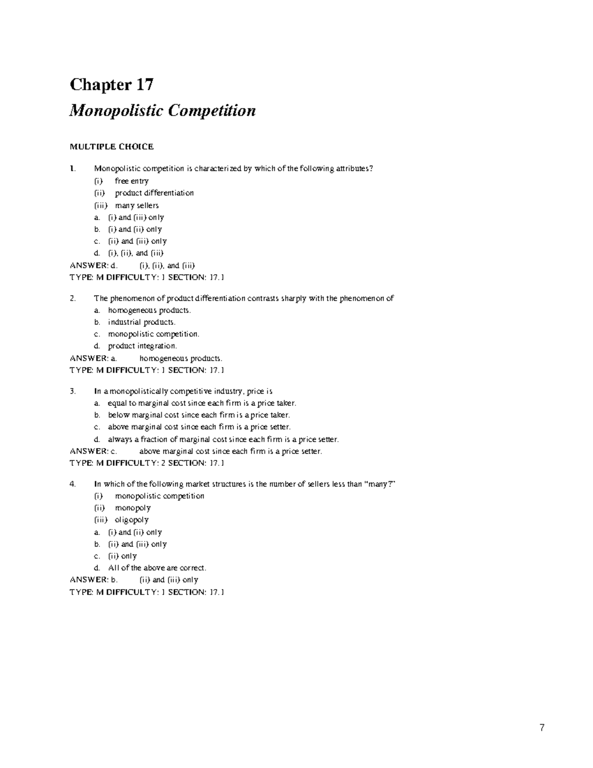 What Are The Four Correct Characteristics Of A Monopolistically Competitive Firm