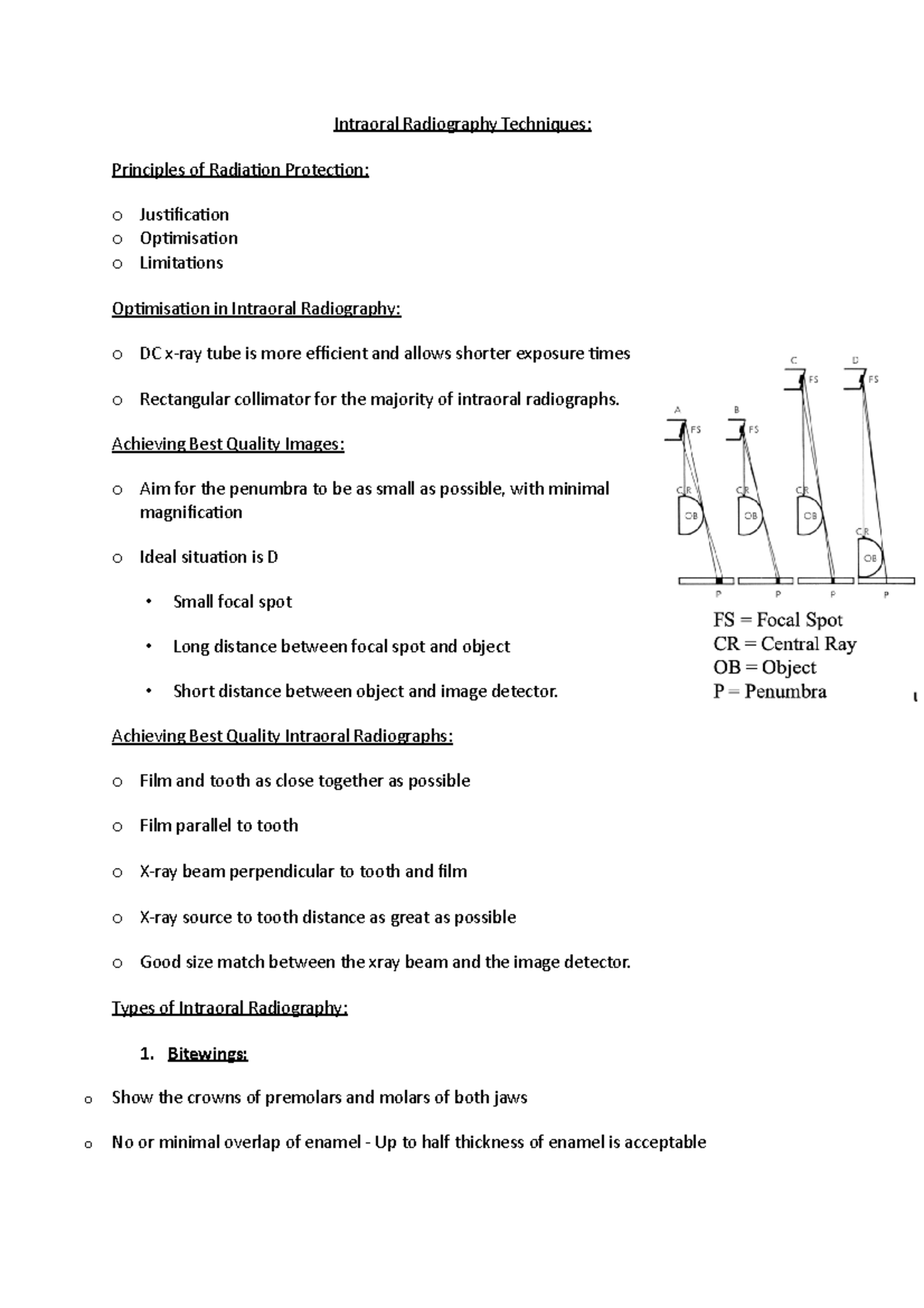 Intraoral Radiography Techniques - Intraoral Radiography Techniques ...