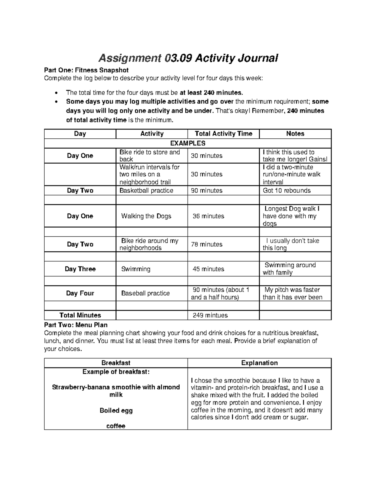 assignment 03.09 activity journal