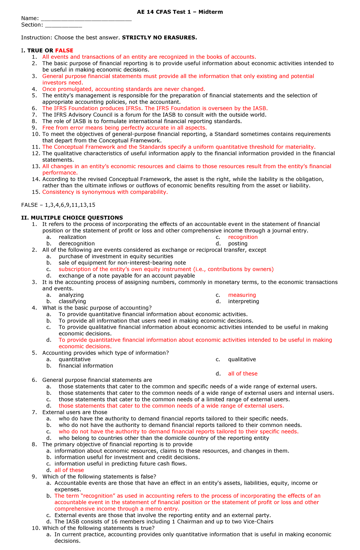 AE 14 CFAS Test 1 - Midterm With Answer - AE 14 CFAS Test 1 – Midterm ...