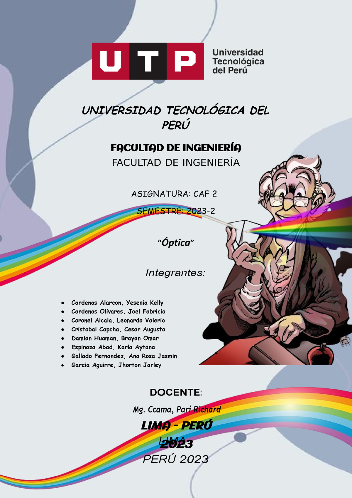 Proyecto CAF 2.docx - Caf - UNIVERSIDAD TECNOLÓGICA DEL PERÚ ...