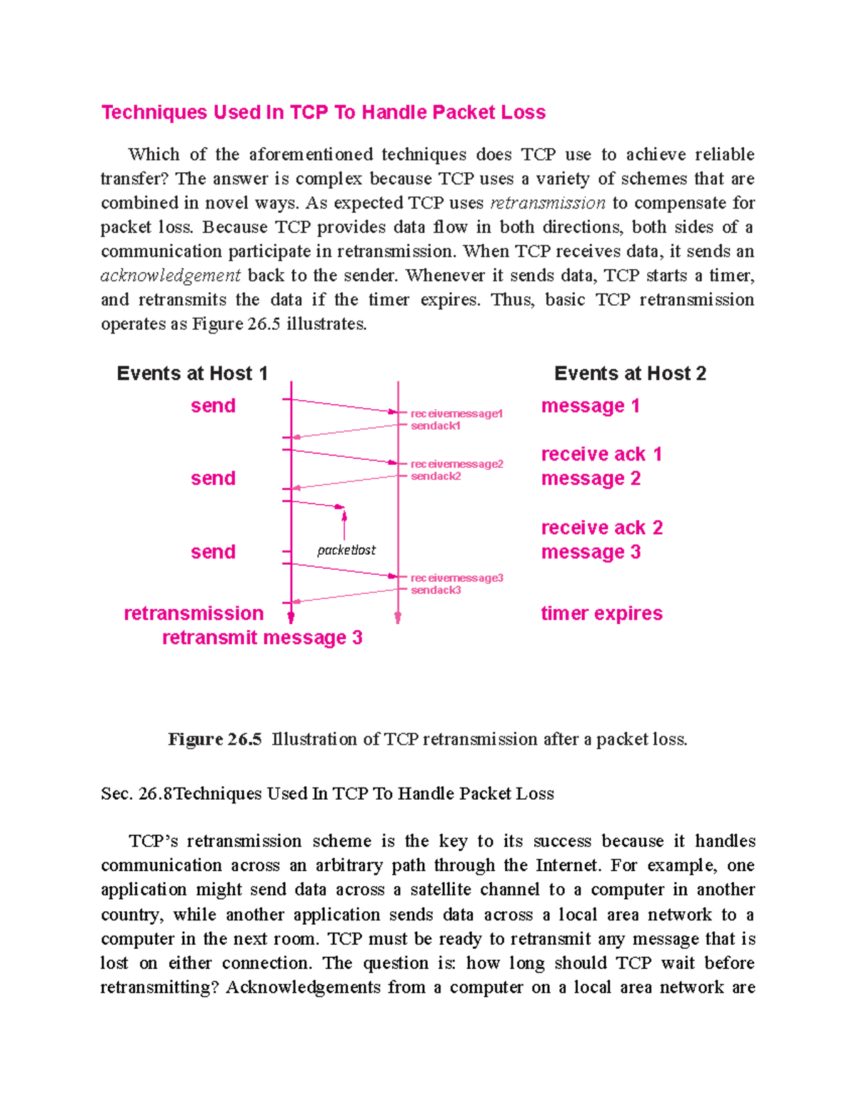 Techniques Used In TCP To Handle Packet Loss - As expected TCP uses ...