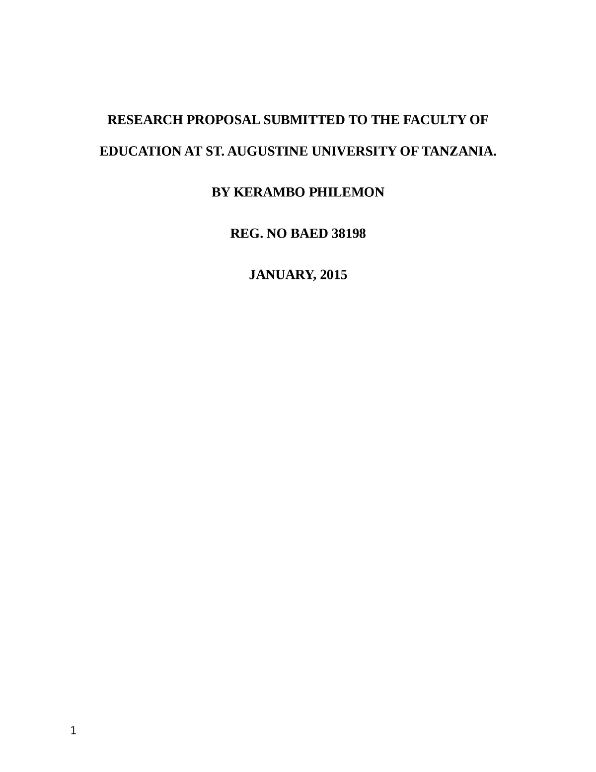 develop a research proposal on perception of teachers