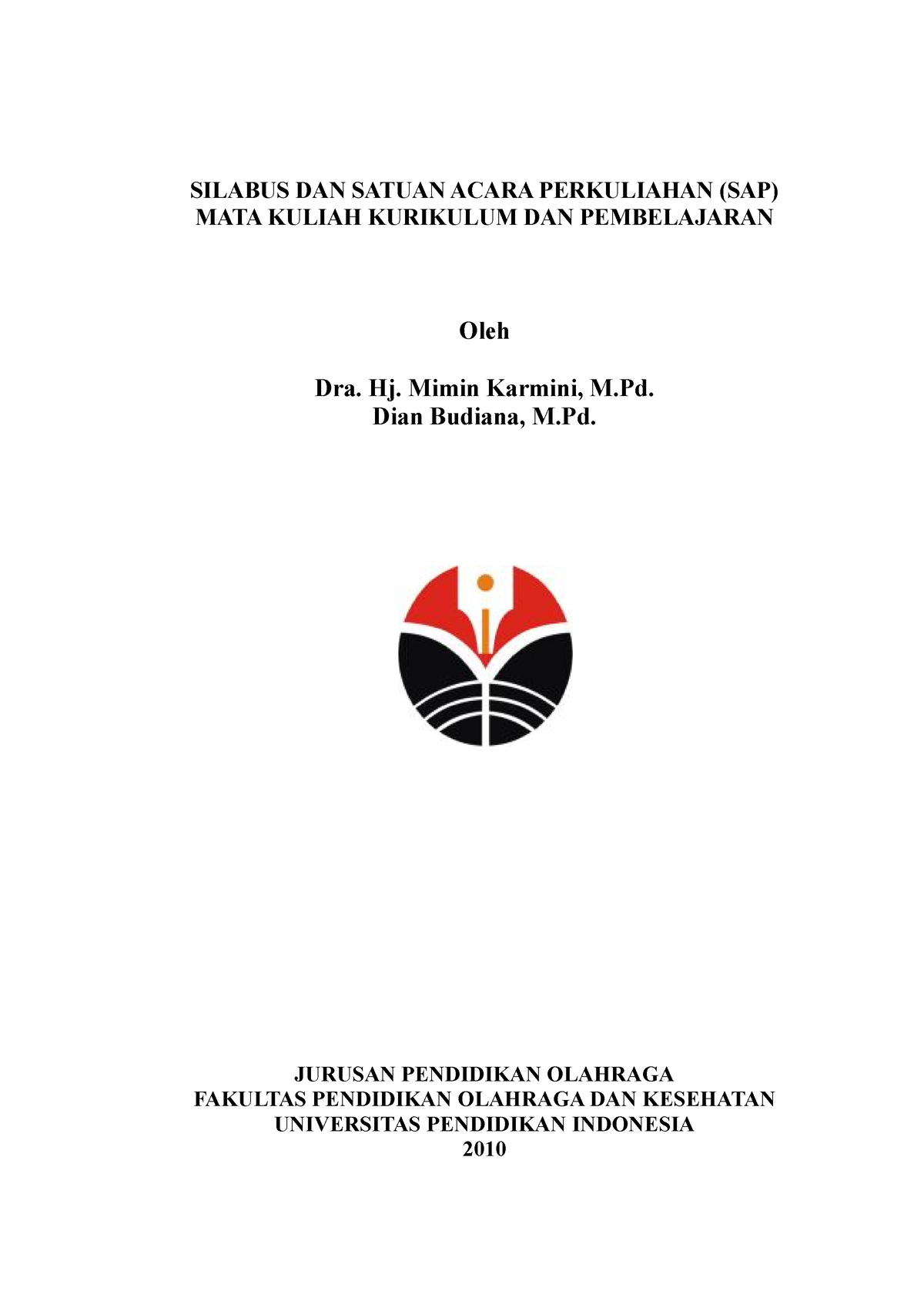 Silabus Dan SAP Kurikulum Dan Pembelajaran - SILABUS DAN SATUAN ACARA ...