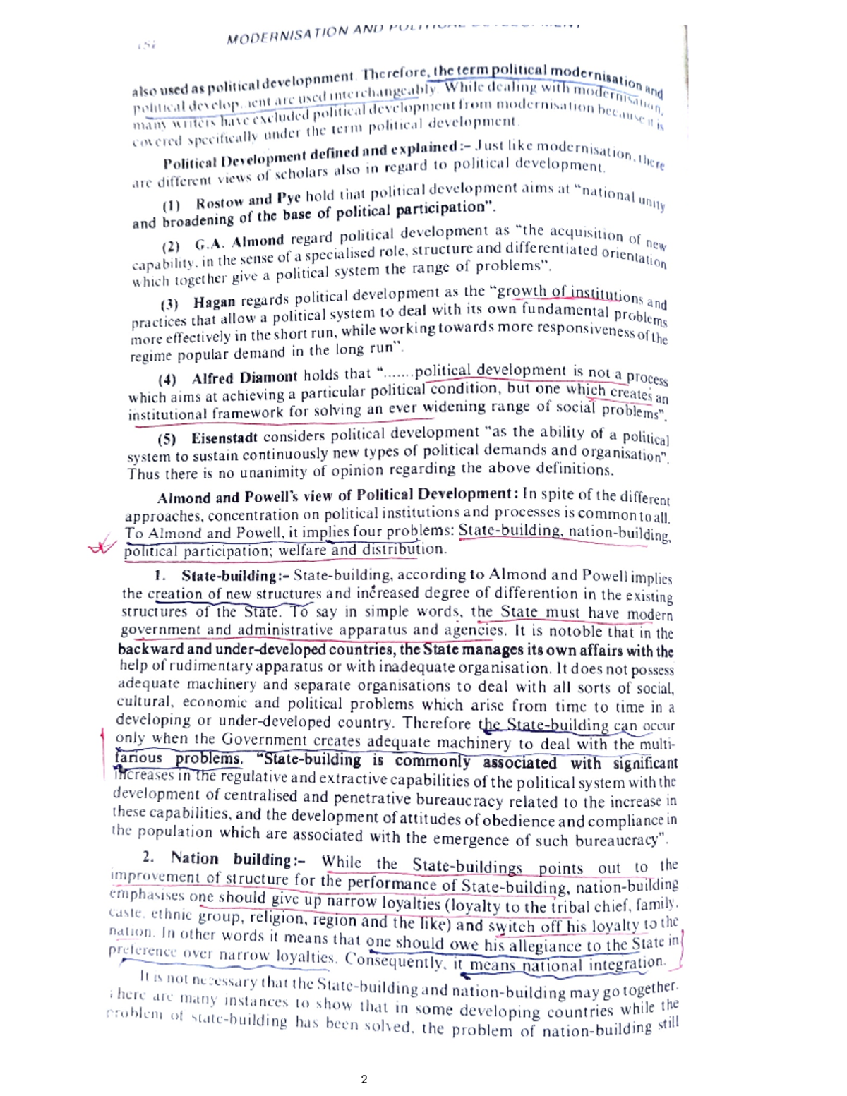 Pol. development - Hote - BA(P) political science - Studocu