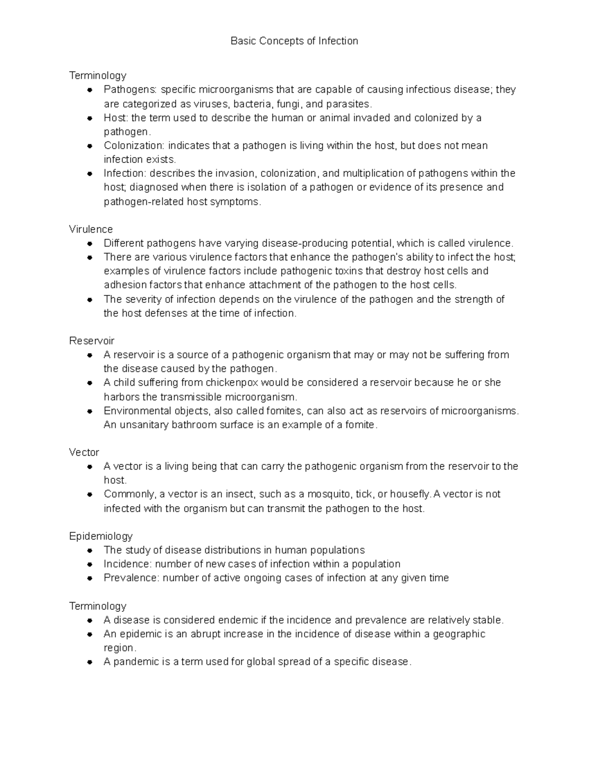 Basic Concepts of Infection - Basic Concepts of Infection Terminology ...