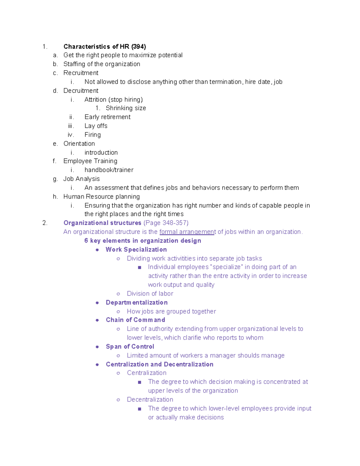 SP20 BUS 160 Exam 2 Study Guide - Characteristics of HR (394) a. Get ...