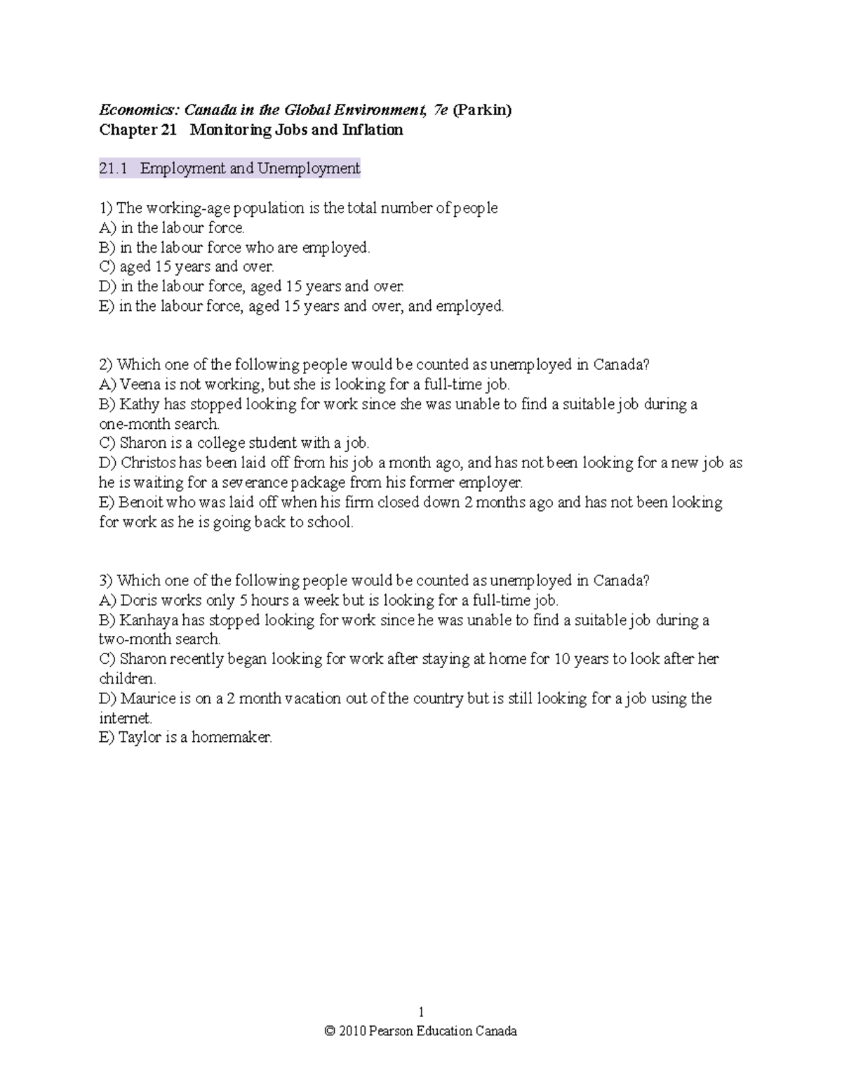 Copy of chapter 21 - question - Economics: Canada in the Global ...