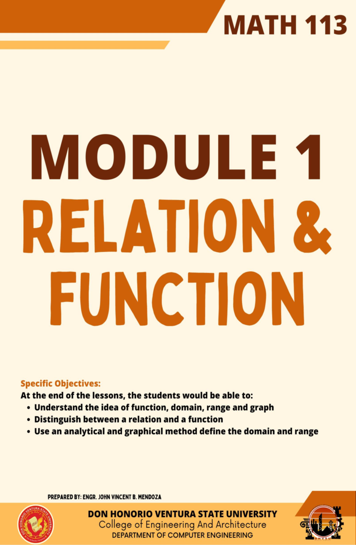 Lecture 1 Math 113 - hahaha - RULE OF CORRESPONDENCE The rule of ...